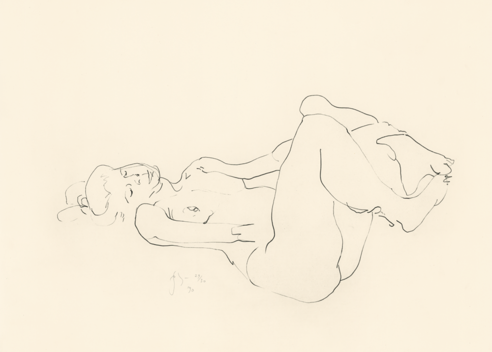 Life drawings of Pascale: Sleeping Nude